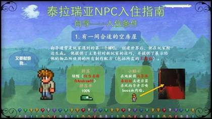 泰拉瑞亚NPC入住条件大全-NPC入住条件图文攻略