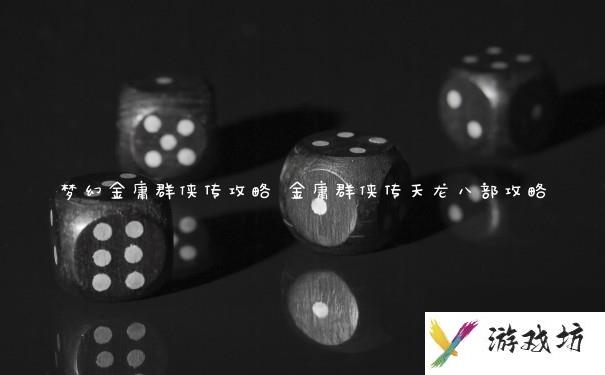 梦幻金庸群侠传攻略 金庸群侠传天龙八部攻略