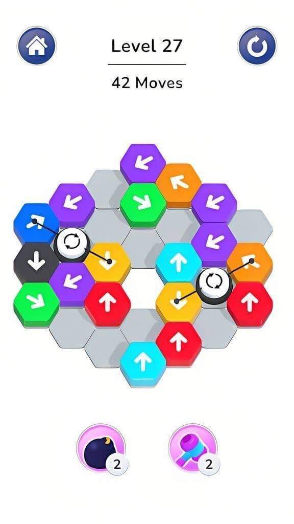 按方向拆解六边形益智手游《HexaAway》跻身谷歌北美双榜