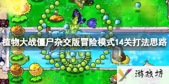 《植物大战僵尸杂交版》冒险模式14关打法思路