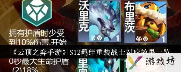 《云顶之弈手游》S12羁绊重装战士对应效果一览