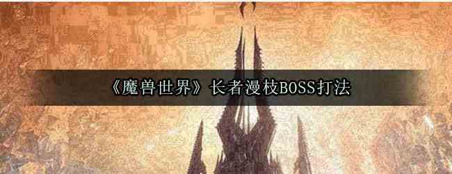 《魔兽世界》长者漫枝BOSS打法