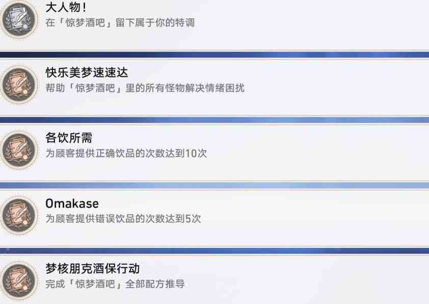 《崩坏星穹铁道》“杯中逸事”相关成就解锁方法