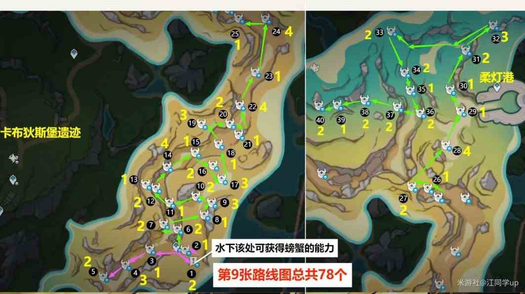 《原神》4.3版本原海异种密集点速刷路线