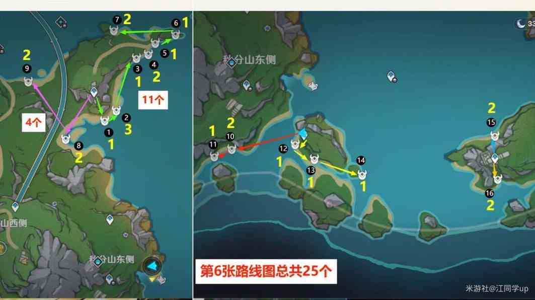 《原神》4.3版本原海异种密集点速刷路线