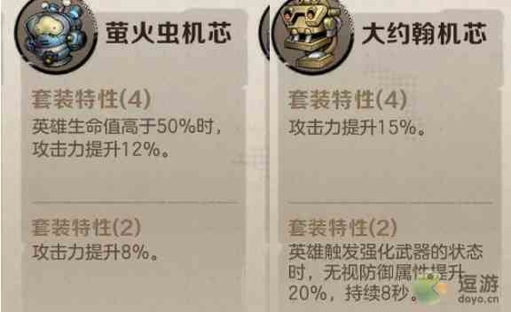 合金弹头觉醒机芯搭配攻略