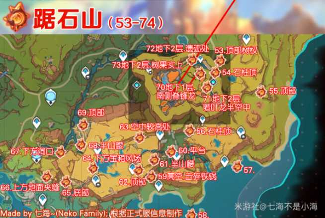 《原神》5.0纳塔火神瞳收集路线