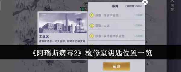 《阿瑞斯病毒2》检修室钥匙位置一览