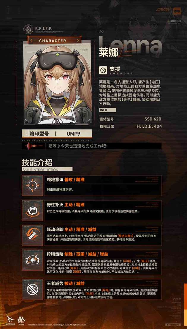 《少女前线2：追放》莱娜技能爆料