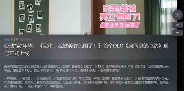 《完蛋我被美女包围了》dlc价格介绍