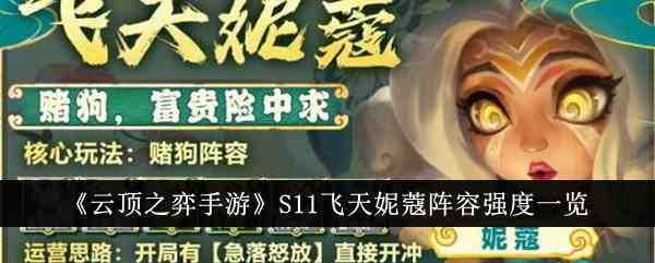 《云顶之弈手游》S11飞天妮蔻阵容强度一览