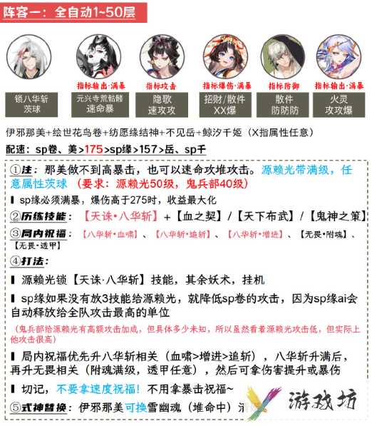 《阴阳师》鬼兵演武阵容搭配攻略