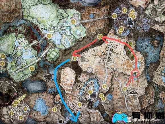 《艾尔登法环》dlc左上角地图碎片收集路线