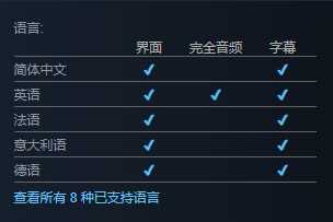 秘境战盟支持语言介绍