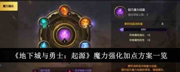 《地下城与勇士：起源》魔力强化加点方案一览