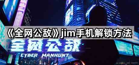 《全网公敌》jim手机解锁方法