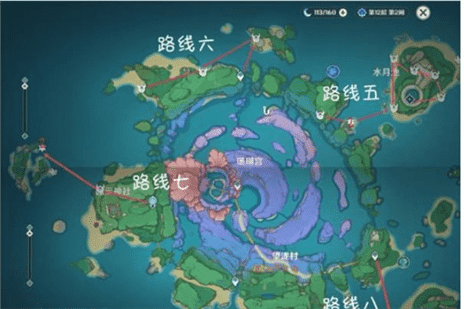 原神有乐御帘切突破材料收集攻略 有乐御帘切突破材料收集位置分享[多图]图片5