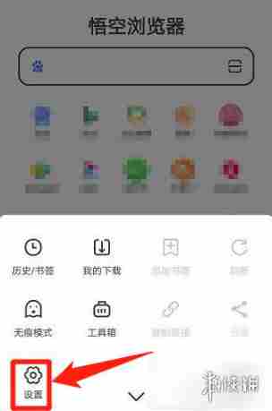 悟空浏览器无痕浏览设置方法