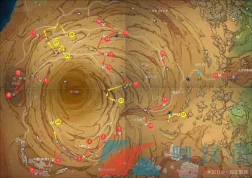 《原神》3.4千壑沙地仙灵位置介绍