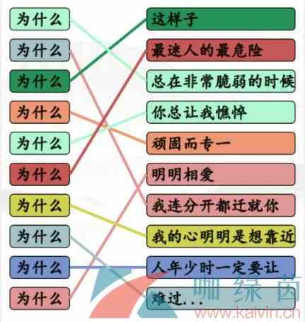 《汉字找茬王》连出全部为什么的歌曲通关攻略