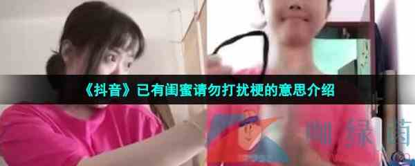 《抖音》已有闺蜜请勿打扰梗的意思介绍