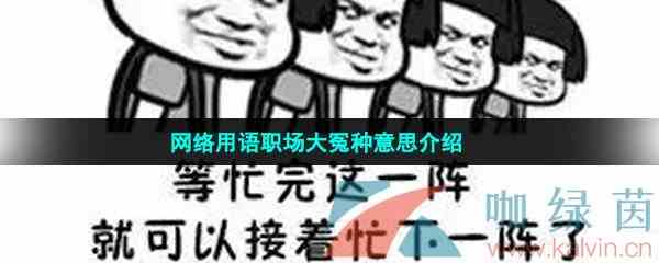 网络用语职场大冤种意思介绍