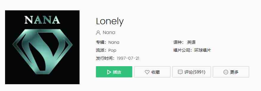 《抖音》Lonely歌曲介绍