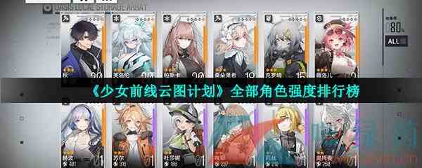 《少女前线云图计划》全部角色强度排行榜