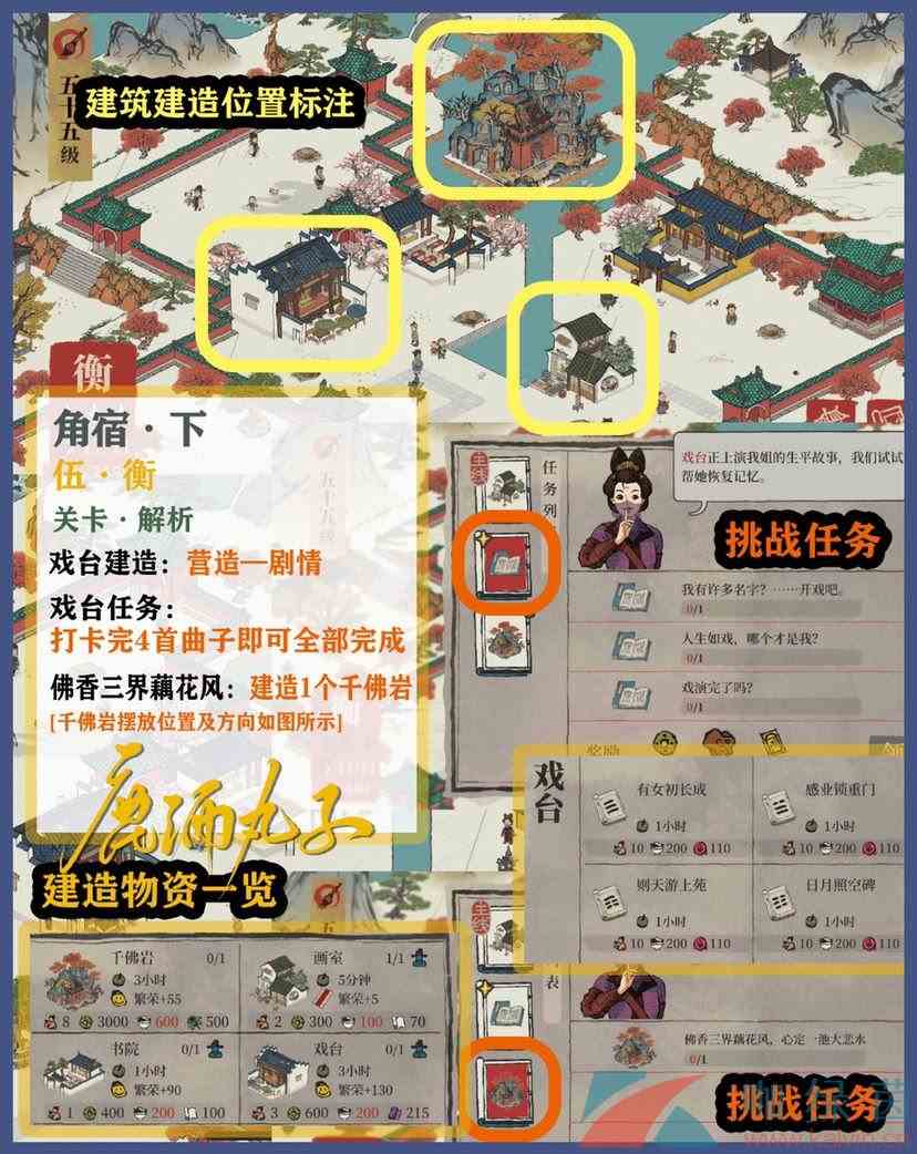 《江南百景图》鸡鸣山角宿下探索攻略