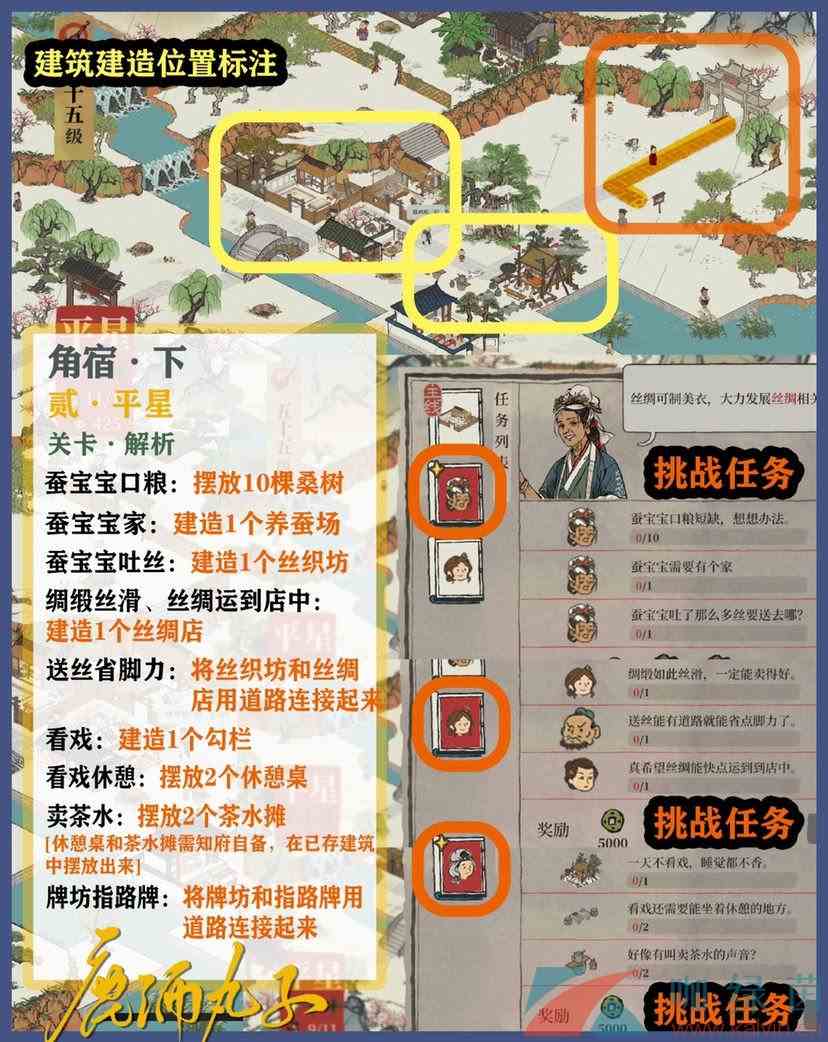 《江南百景图》鸡鸣山角宿下探索攻略