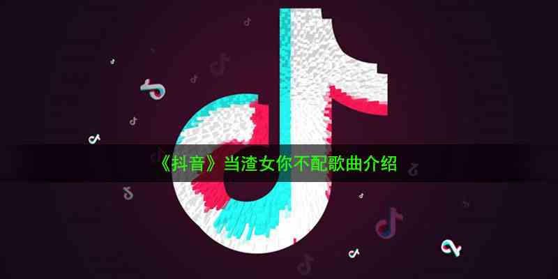 《抖音》当渣女你不配歌曲介绍