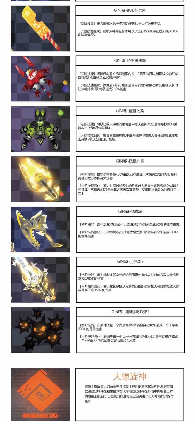 《弹力果冻》六星武器图鉴大全