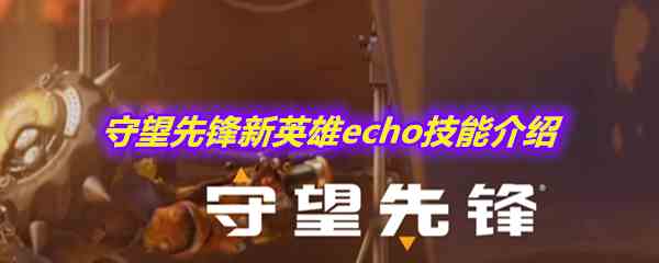 《守望先锋》新英雄echo技能介绍