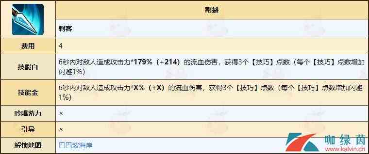 《不休的乌拉拉》刺客属性技能全介绍