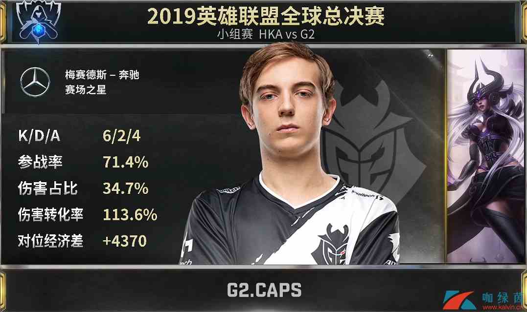 《LOL》S9战报 G2战胜HKA，阿P辛德拉爆炸输出！