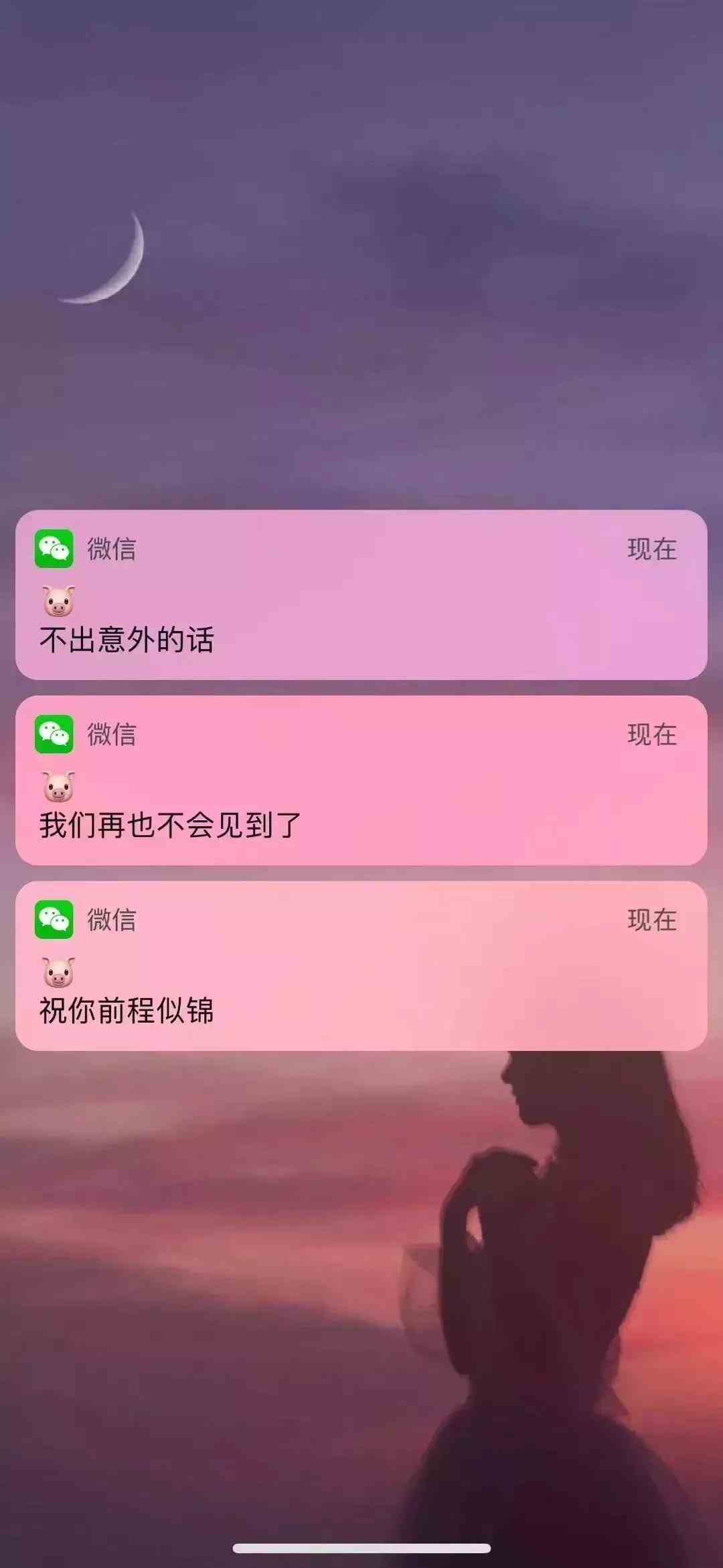 《抖音》微信聊天祝你前程似锦手机壁纸分享