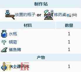 泰拉瑞亚移动增益类药剂怎么做 泰拉瑞亚移动增益类药水合成表