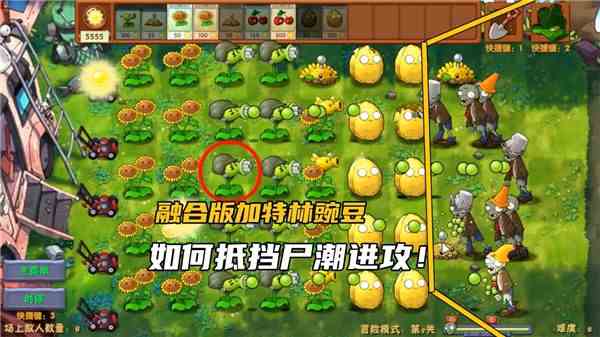 《植物大战僵尸融合版》第5关怎么过关第5关图文通关攻略1