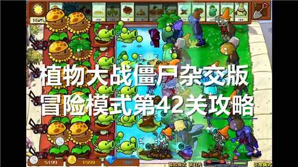 《植物大战僵尸杂交版》冒险模式第42关怎么过1