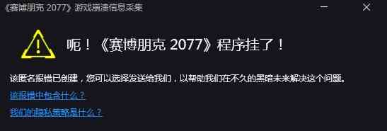 呃赛博朋克2077程序员挂了解决方法介绍