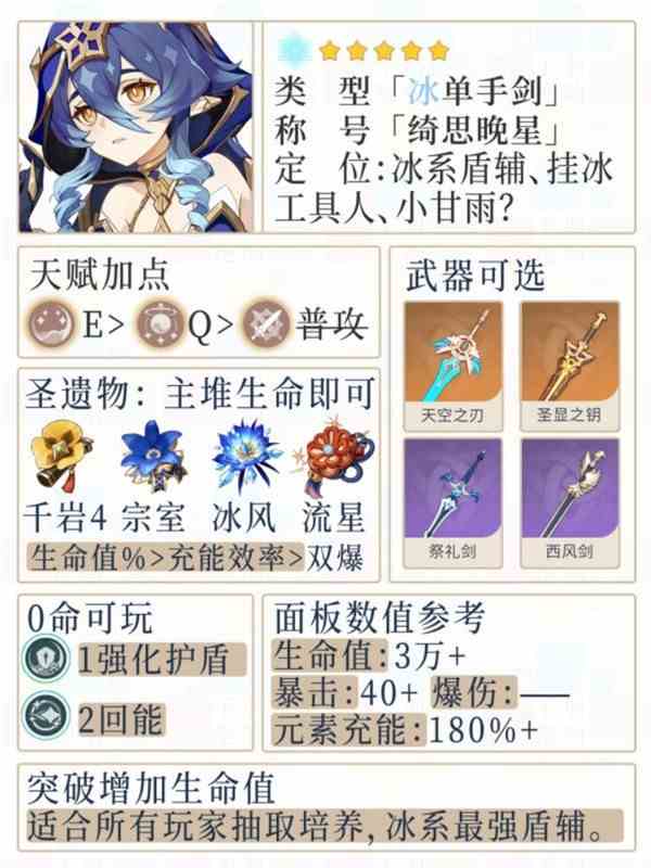 《原神》3.2版莱依拉装备搭配指南 莱依拉武器怎么选