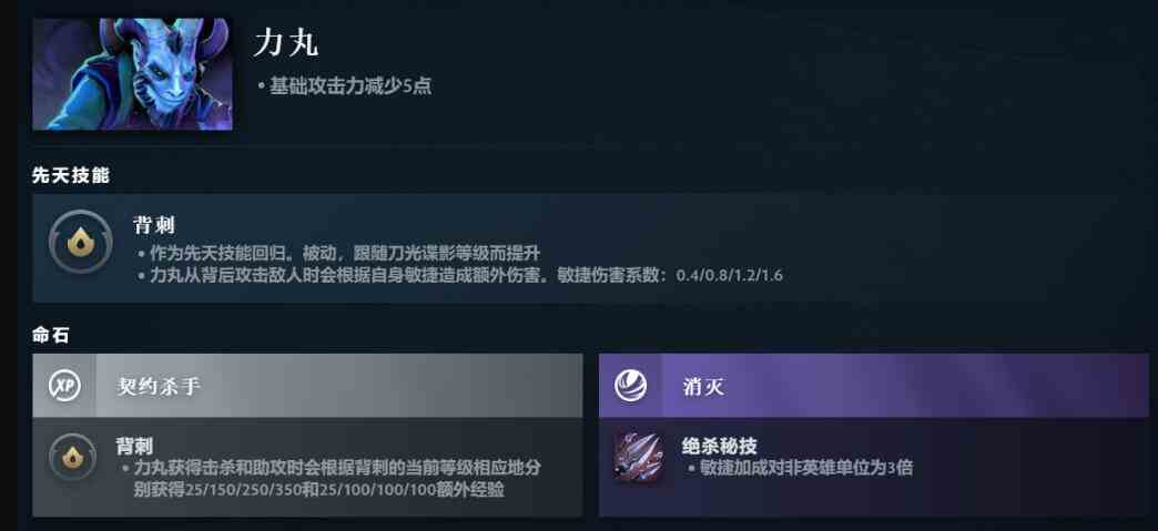 dota2力丸先天技能介绍