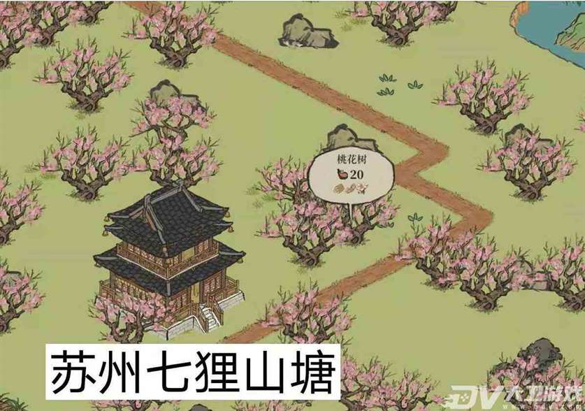 《江南百景图》桃花地图位置介绍