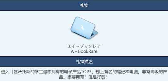 《蔚蓝档案》BookRare物品图鉴介绍一览