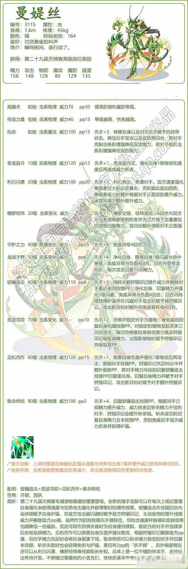 《洛克王国》曼媞丝性格推荐