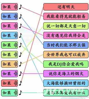 《文字玩出花》如果之歌通关攻略