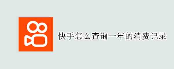 快手怎么查询一年的消费记录