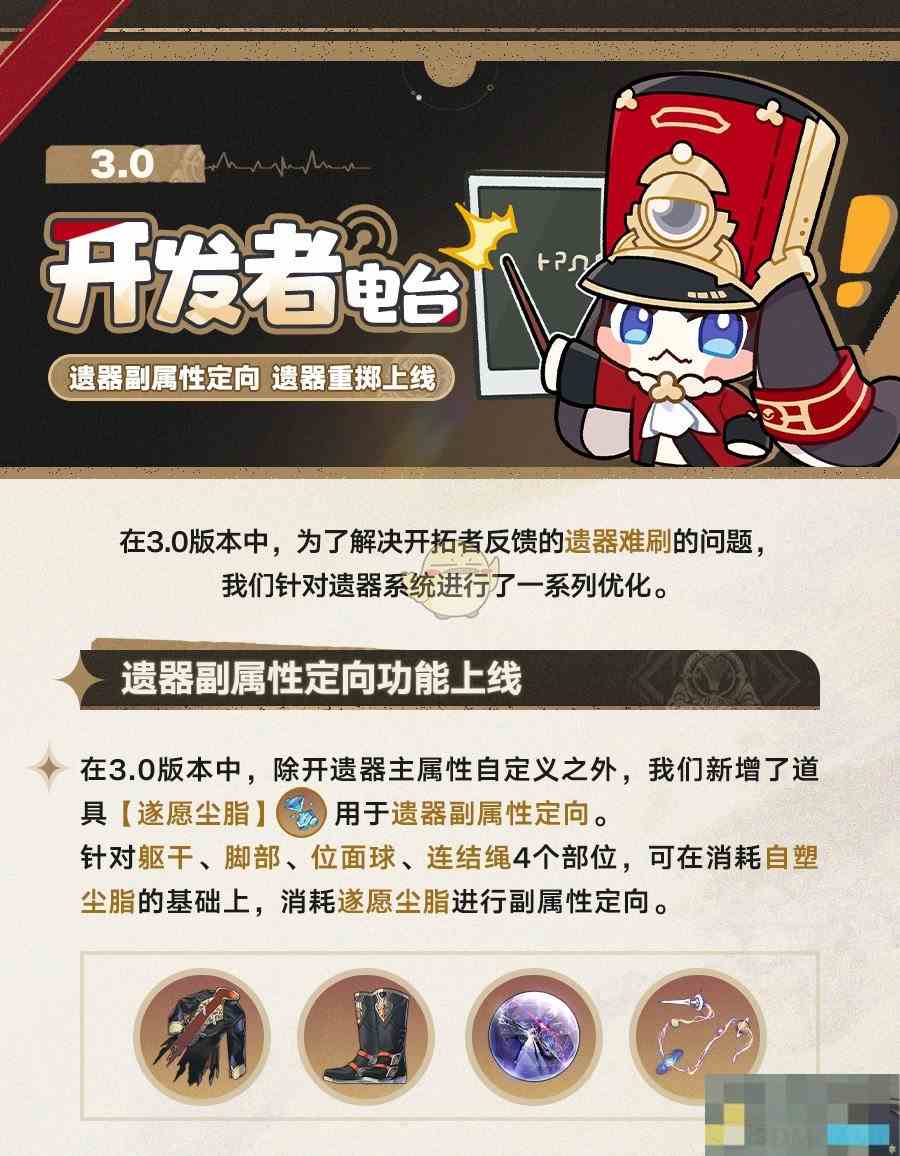 《崩坏星穹铁道》遗器副属性定向功能介绍