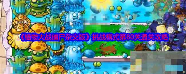 《植物大战僵尸杂交版》挑战模式第80关通关攻略