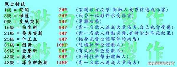 勇者斗恶龙3重制版职业技能解锁等级一览无余